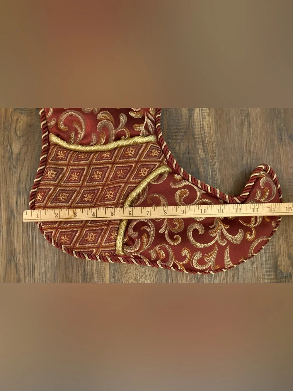 NWT Dillard’s Trimmings Brocade & Tapestry Christmas Stocking